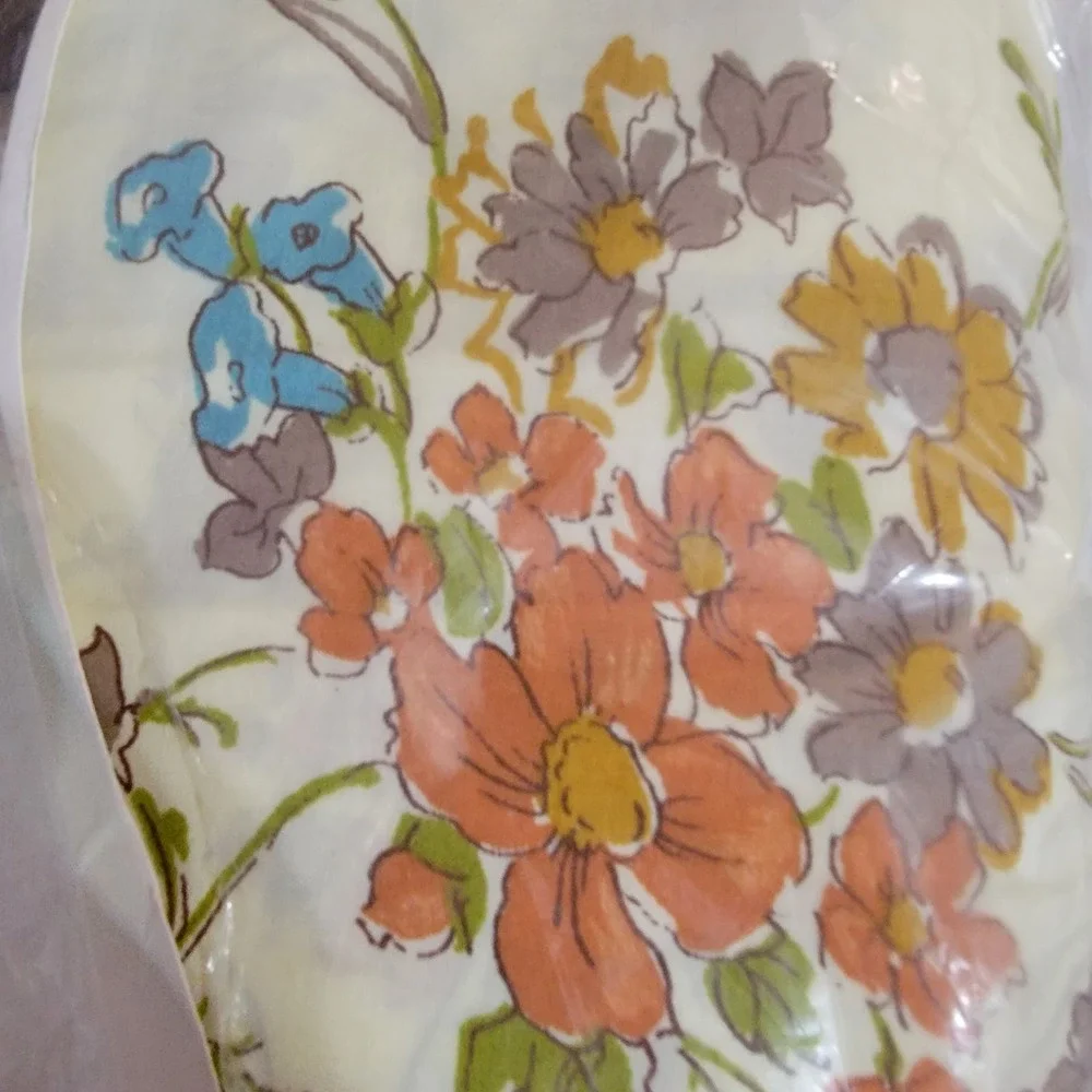 Montgomery‎ Ward Floria Percale Full Fitted Sheet NEW IN PACKAGE colorful